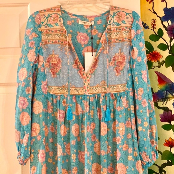 🌺🎉HP🎉🌺 NWT Spell & The Gypsy Love Story Boho Dress - Picture 10 of 16